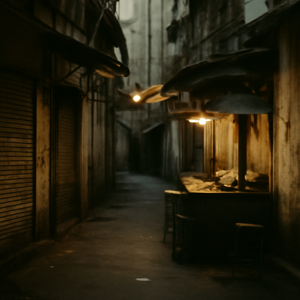 Ari's Shadowy Back-Alley Feasts in Midnight Whispers
