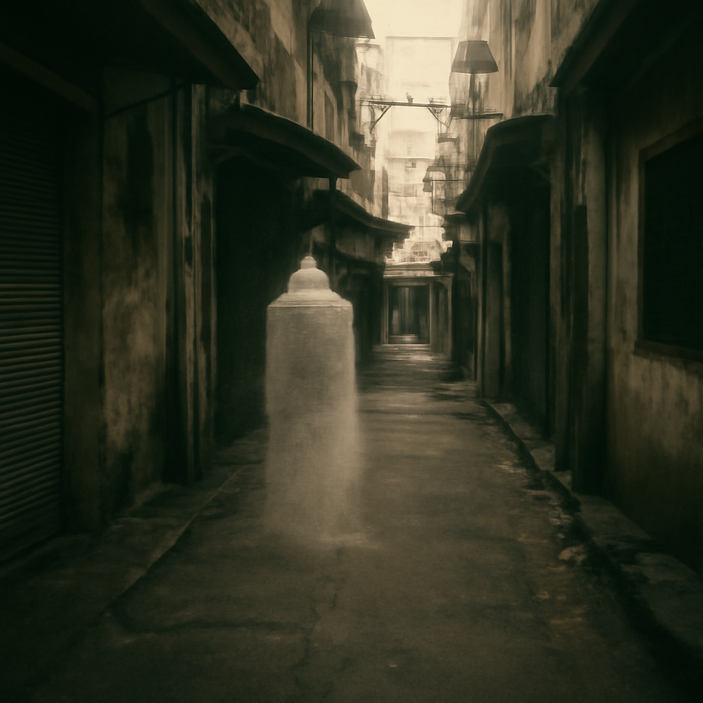 Ari's Whispering Aerosol Ghosts in Shaded Lanes