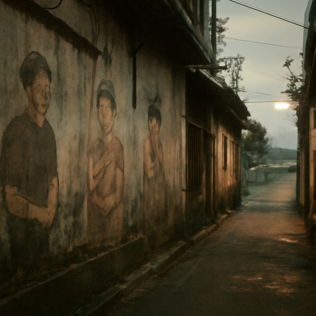 Bang Kho Laems Whispering Riverside Murals Under Fading Light