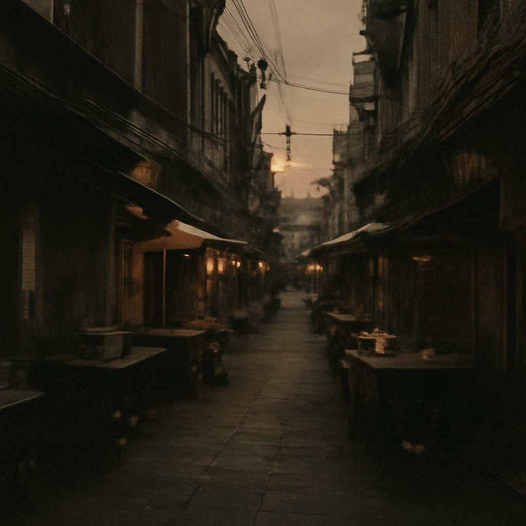 Charoeng Krung's Whispered Street Feasts Amid Fading Light