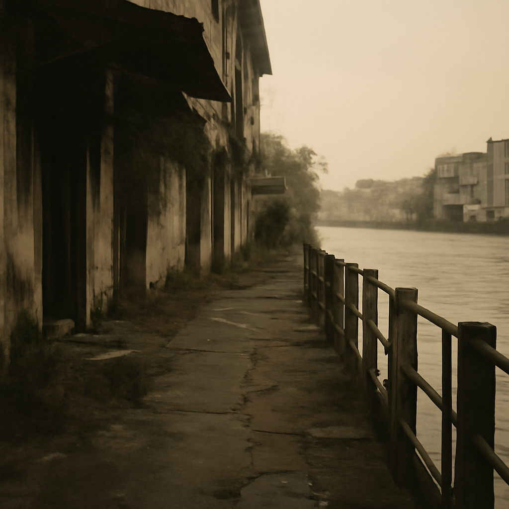 Charoennakorn's Faded Riverside Whispers: Shadows of Decay