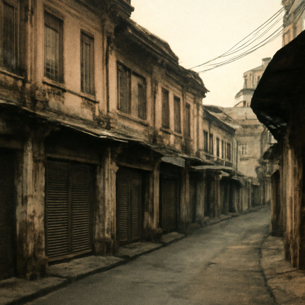 Echoes in Khlong Ong Ang's Faded Shophouses