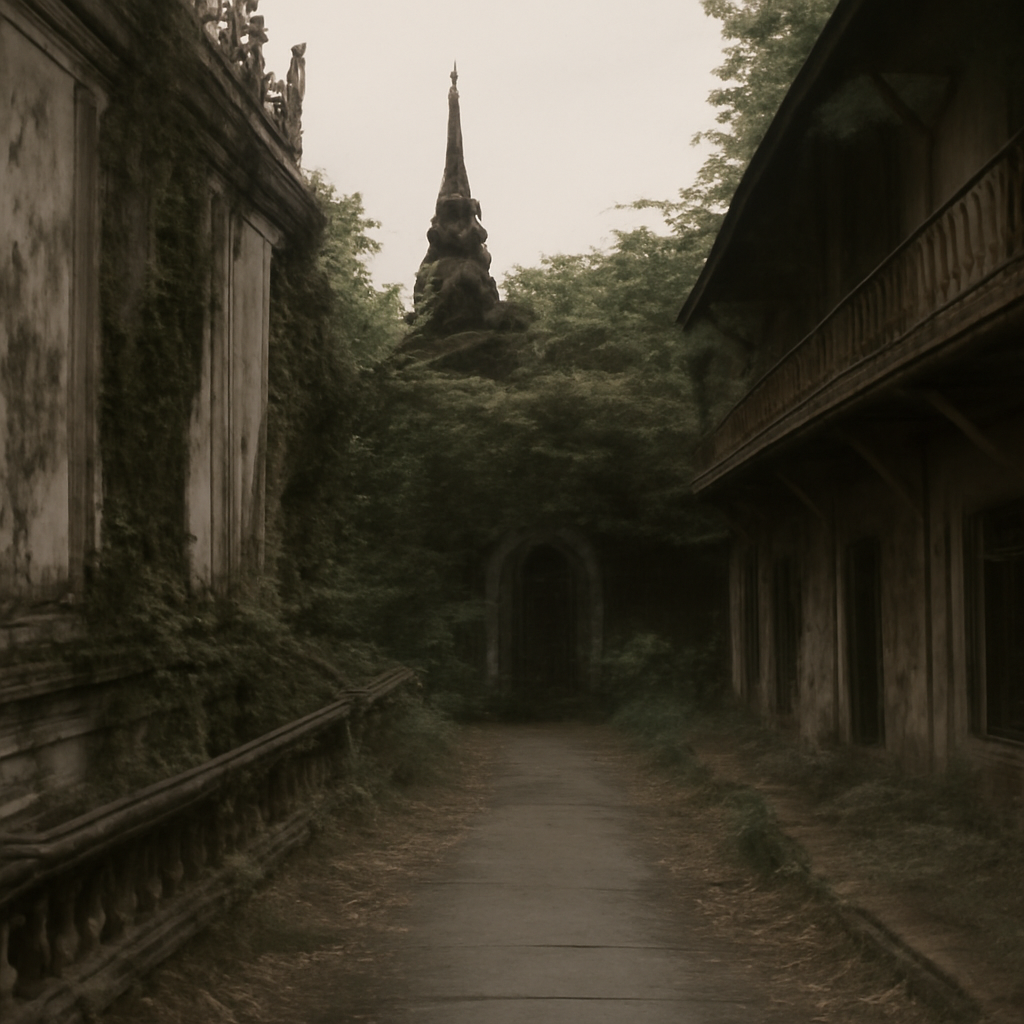 Echoes in Saphan Khwai's Overgrown Wat Shadows