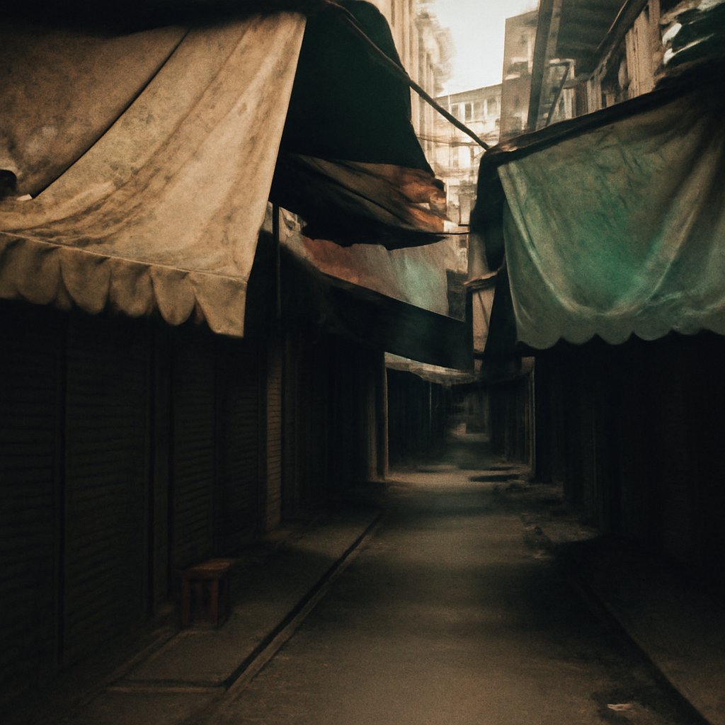 Faded Canopies in Pratunam's Forgotten Textile Lanes