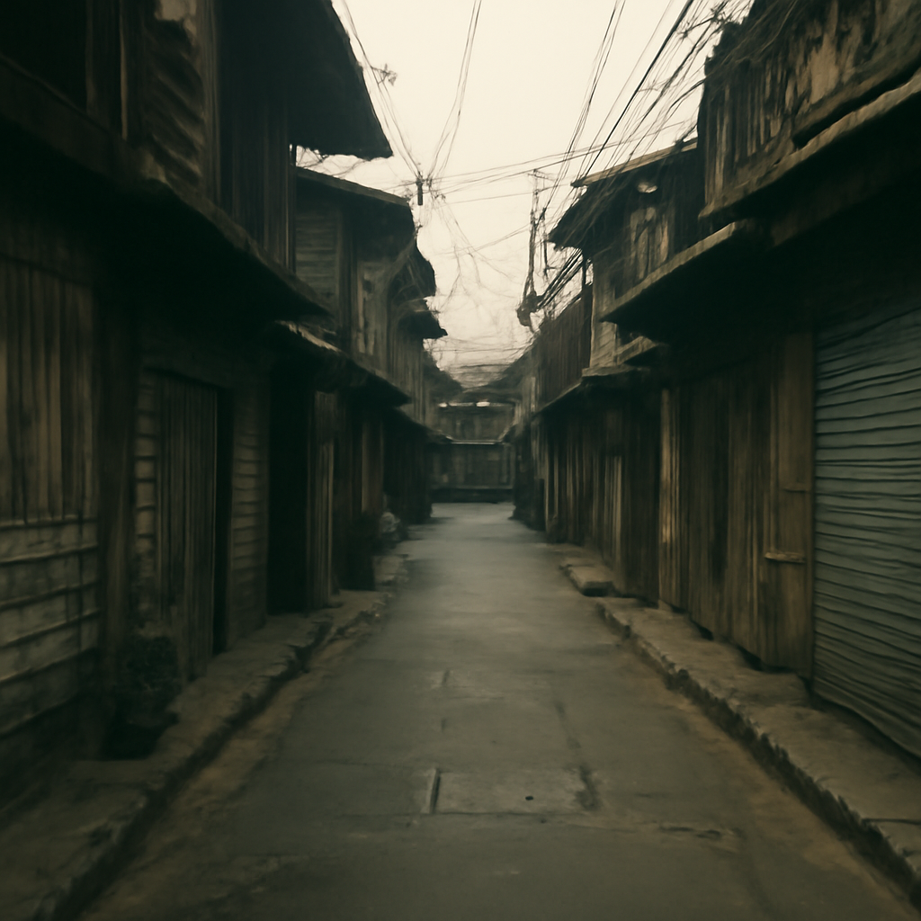 Fading Echoes in Trok Rong Mueang's Wooden Lanes