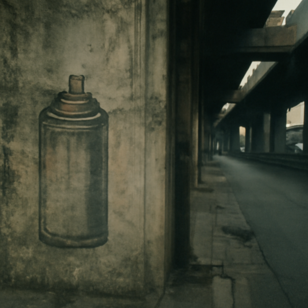 Rama IX's Faded Spray Can Secrets in Concrete Jungles