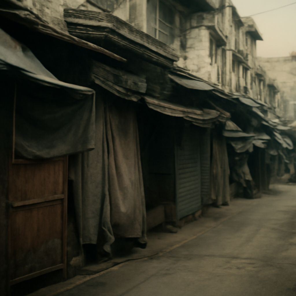 Sampeng's Fading Textile Shadows and Whispering Vendors