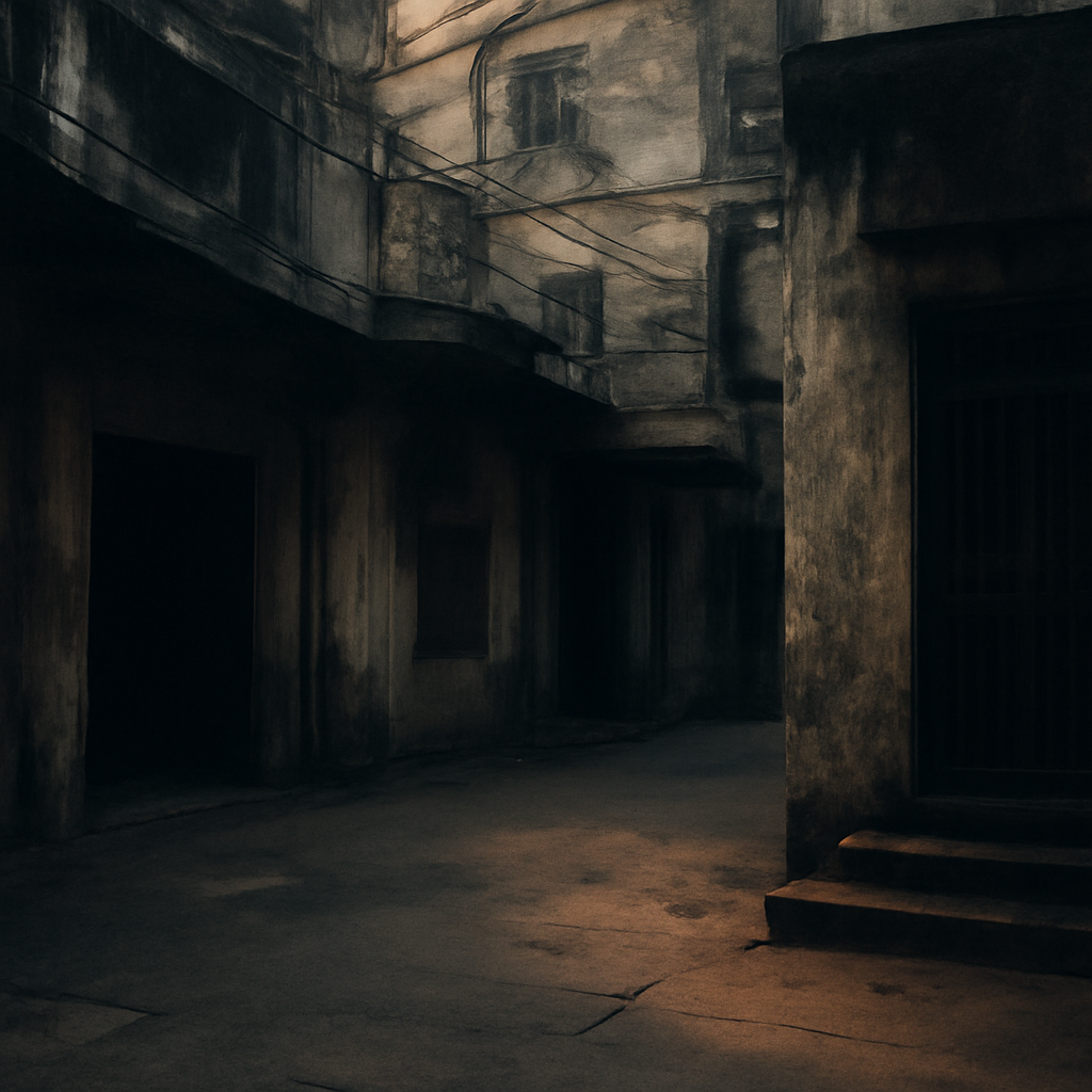 Shadows in Silom's Forgotten Courtyards at Dawn
