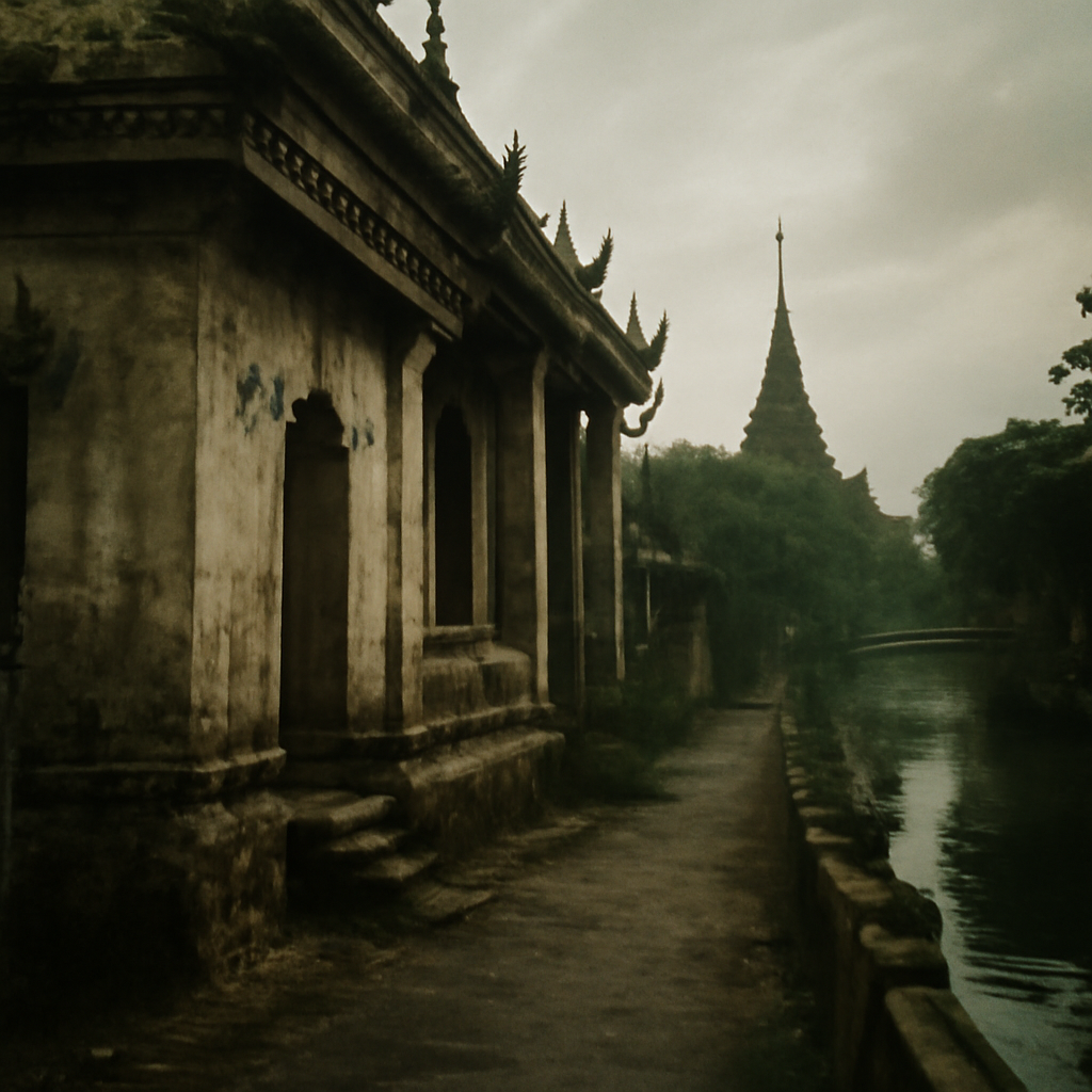 Shadows in Thonburi's Forgotten Khlongside Wats