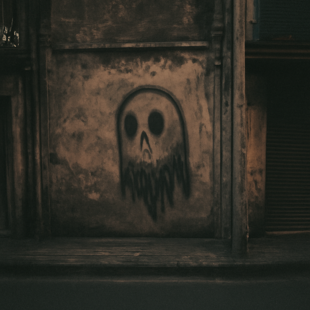 Sukhumvit Soi's Phantom Graffiti in Twilight Shadows