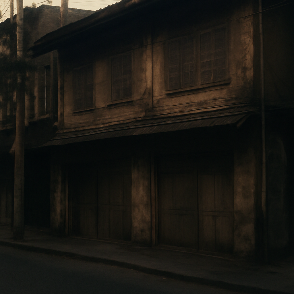 Talad Noi's Fading Shophouse Shadows at Dawn