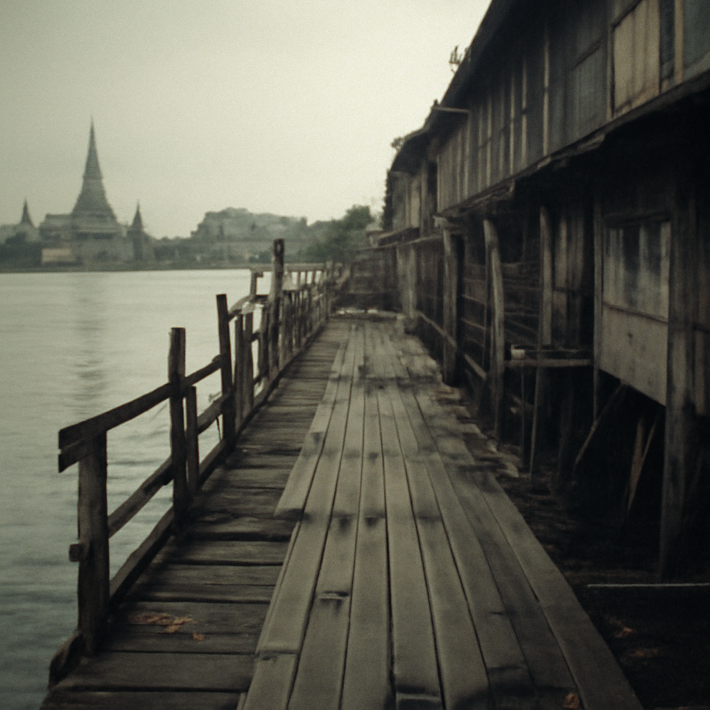 Tha Tian's Fading Wooden Piers and Riverside Whispers