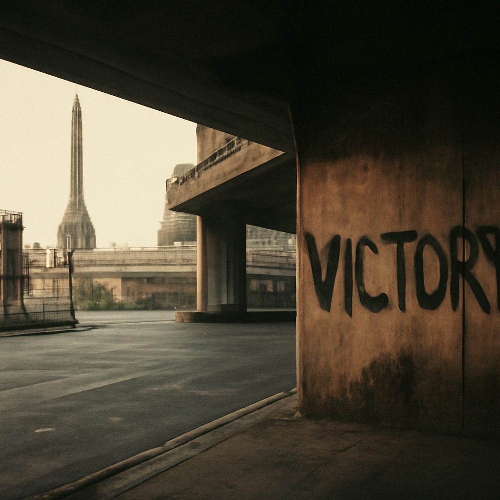Victory Monument's Faded Aerosol Shadows