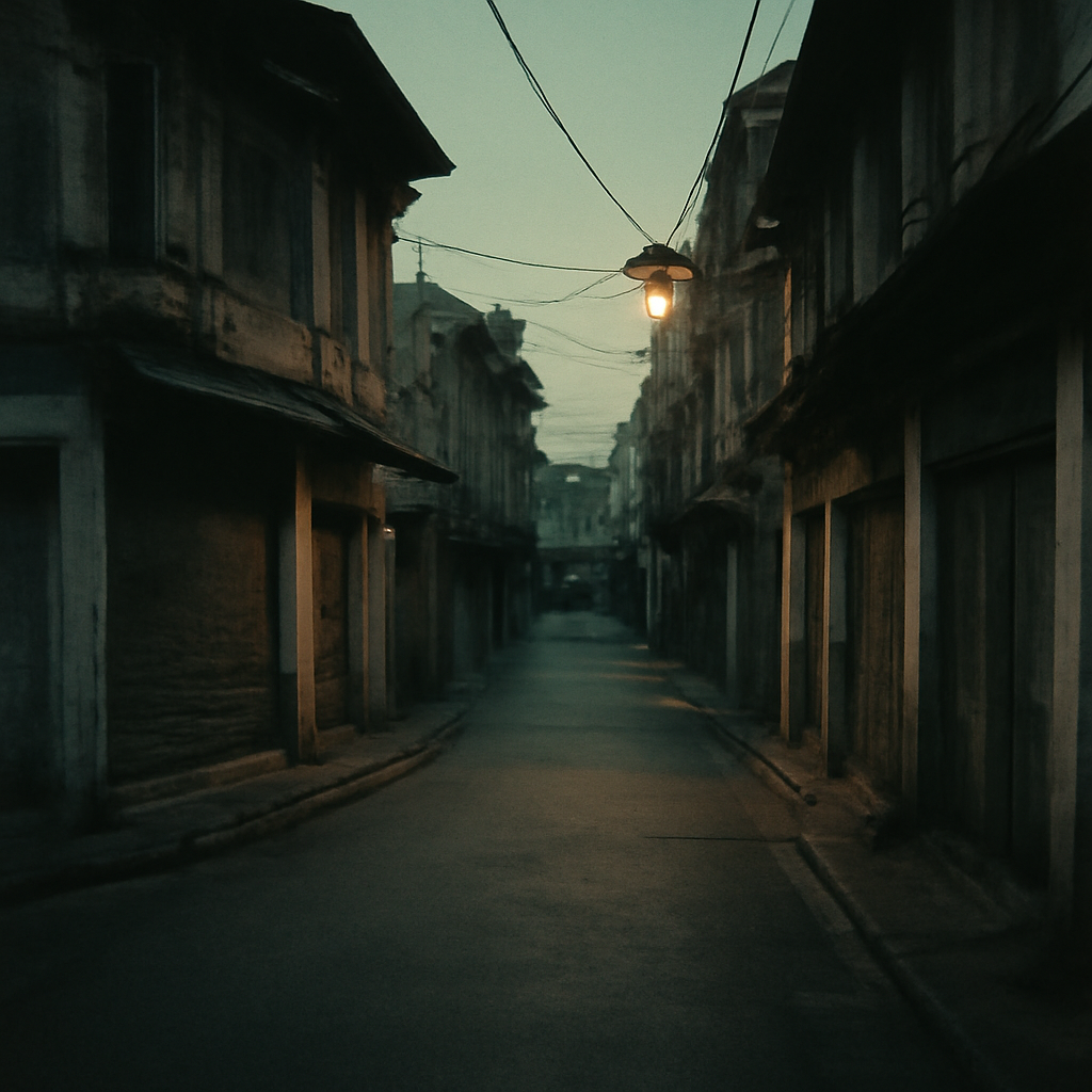 Whispers Among Bang Rak's Forgotten Shophouses at Dusk