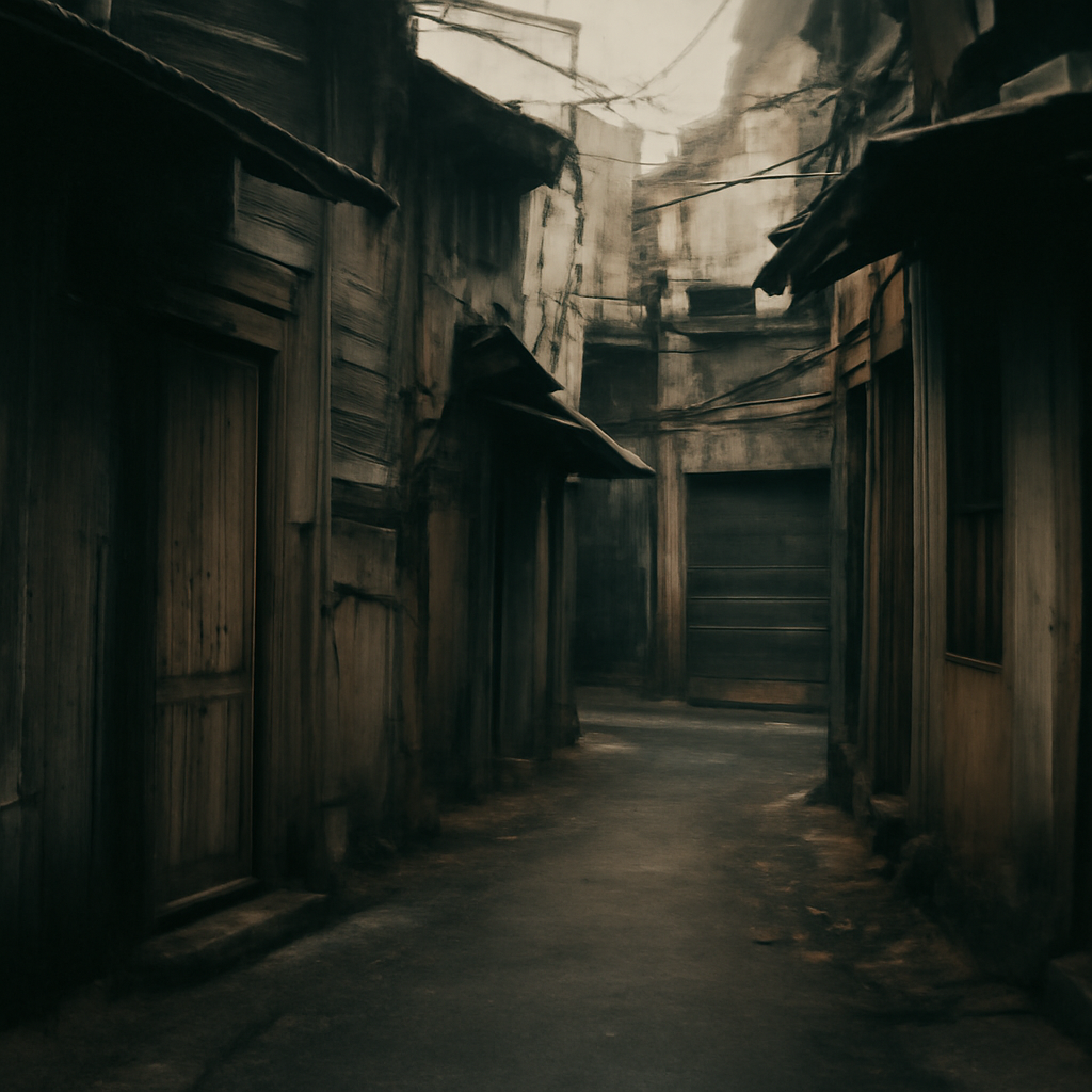 Whispers in Trok Kasab's Fading Wooden Shadows and Alleys